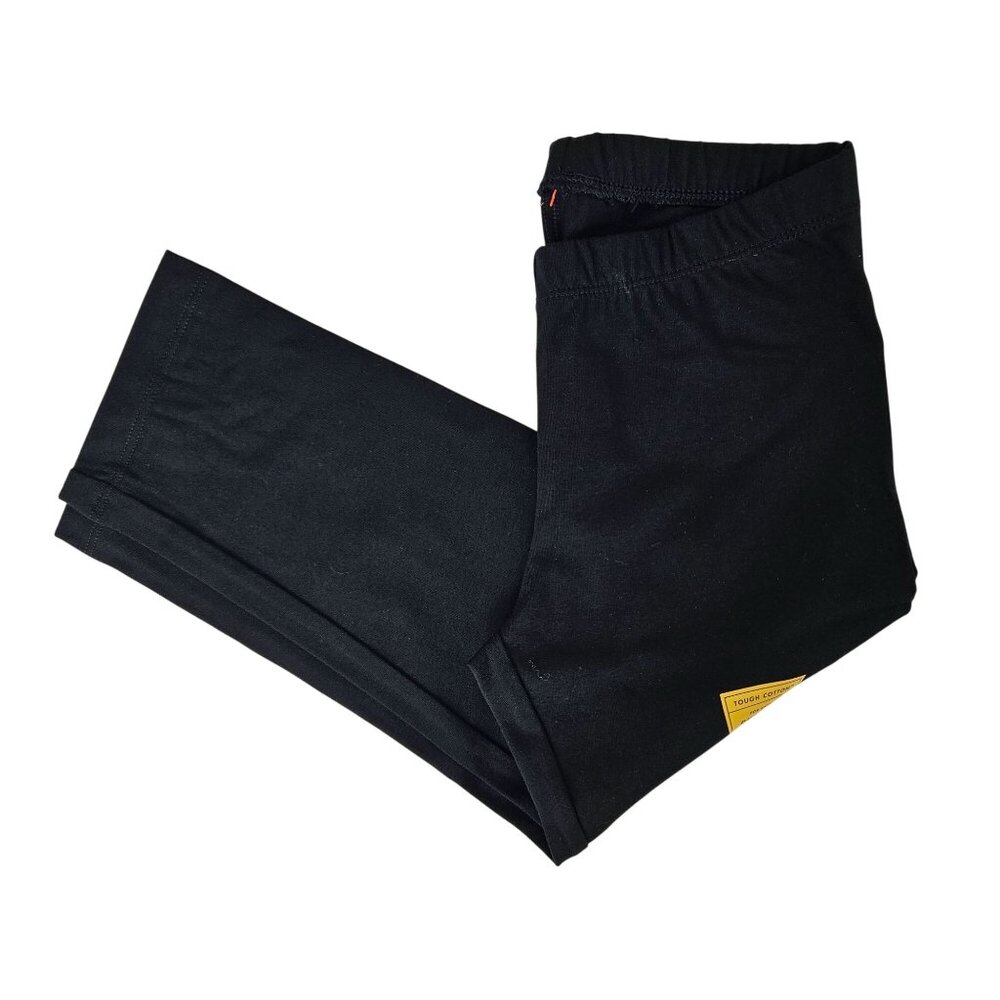 Cat & Jack Girls M (7/8) Black Capri Leggings Tough Cotton Durable Knee Casual